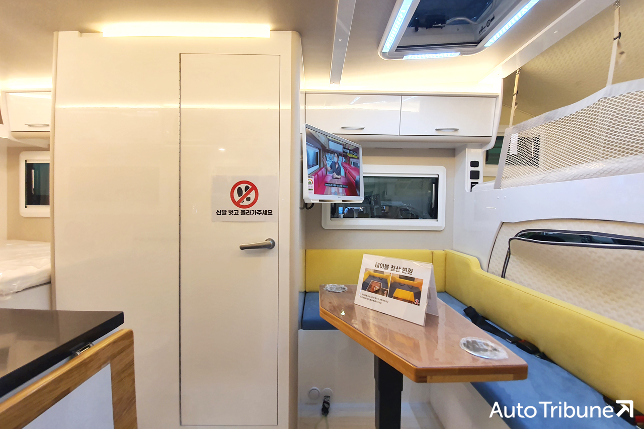 ▲드림밴 프라임 550F의 새로운 실내 (사진=양봉수 기자)