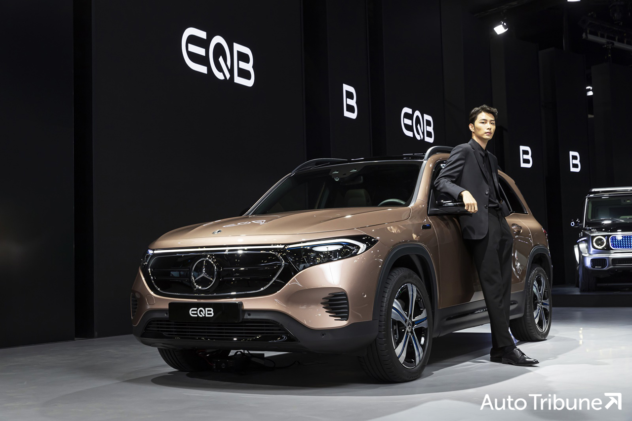 ▲ EQB displayed at the 2021 Seoul Mobility Show (Photo=Mercedes-Benz Korea)