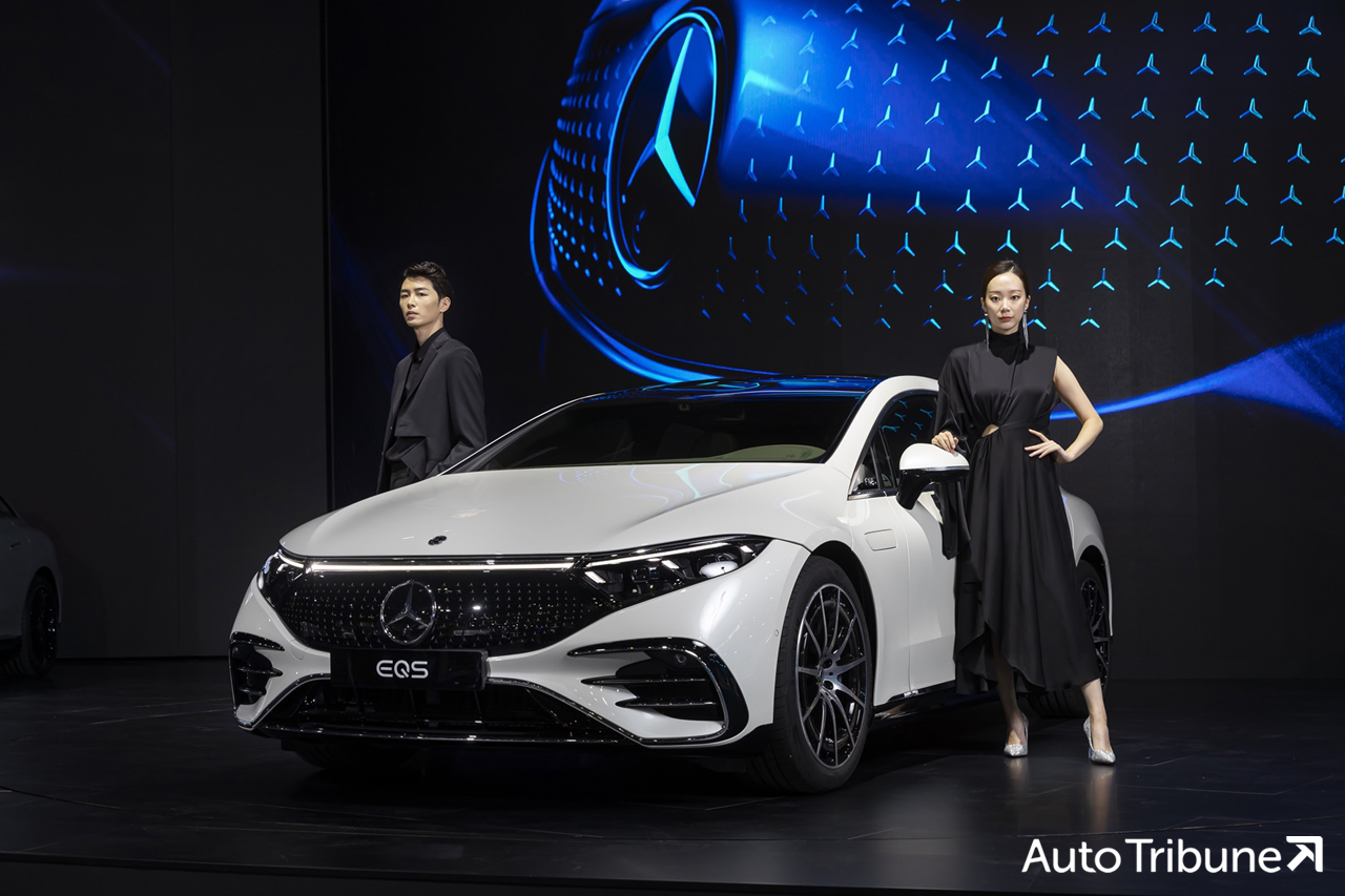 ▲ Mercedes-Benz EQS displayed at the 2021 Seoul Mobility Show (Photo=Mercedes-Benz Korea)