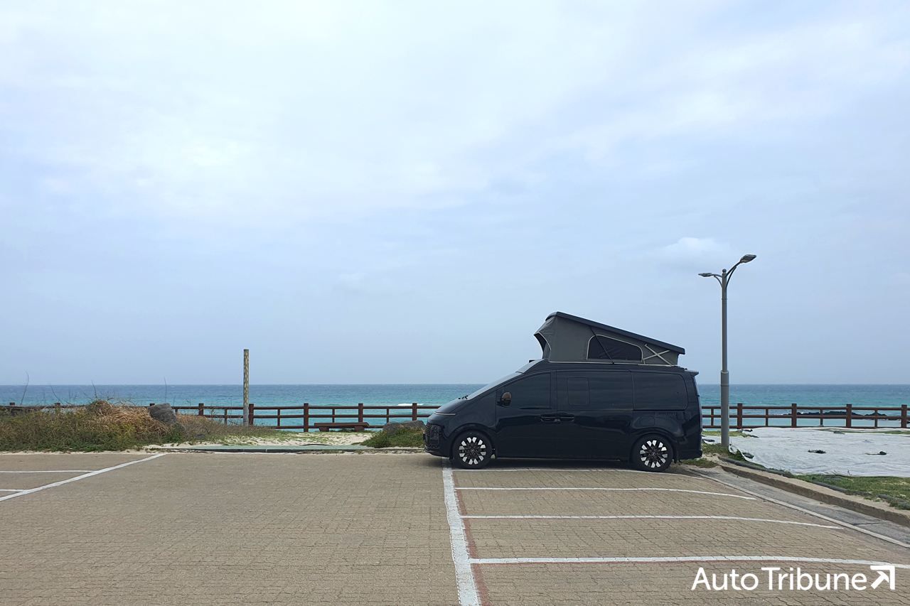▲현대 스타리아 라운지를 기반으로 제작된 유로밴 홈(사진=양봉수 기자)