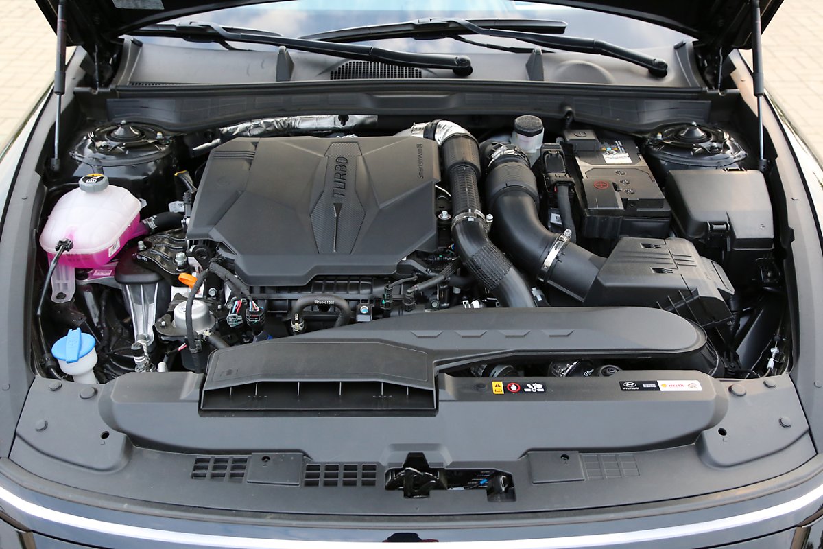 ▲현대 쏘나타 디 엣지의 스마트스트림 가솔린 2.5 터보 엔진(사진=View H)