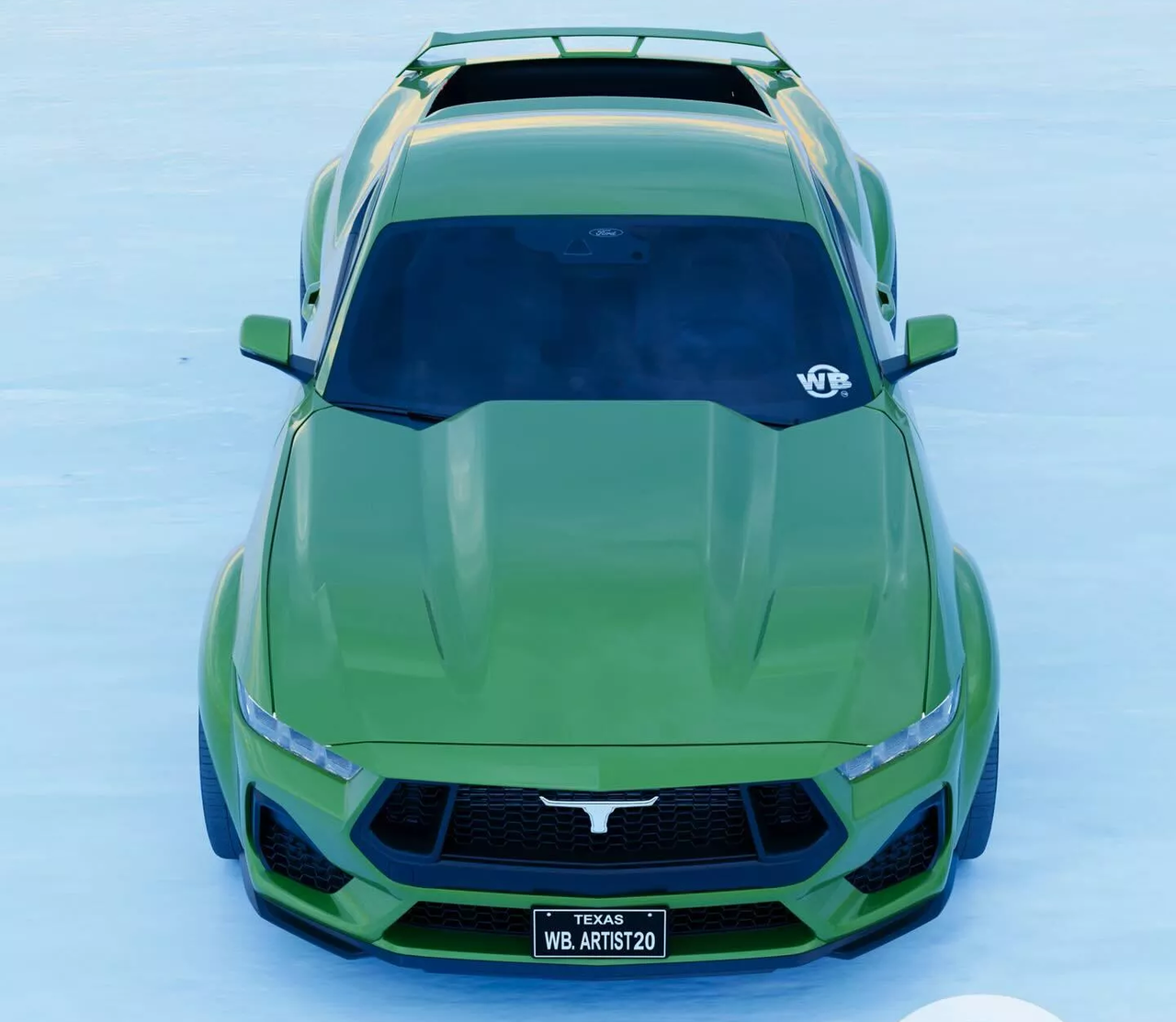 ▲ Picape Mustang (imagem = Instagram 'wb.artist20')