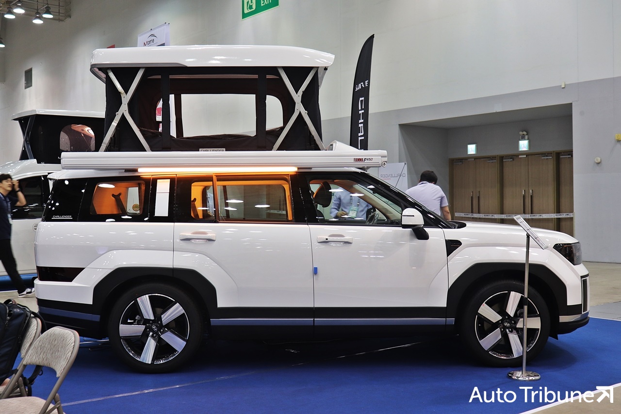 ▲패밀리카라반 싼타페 챌린저 캠핑카(사진=최현진 기자)