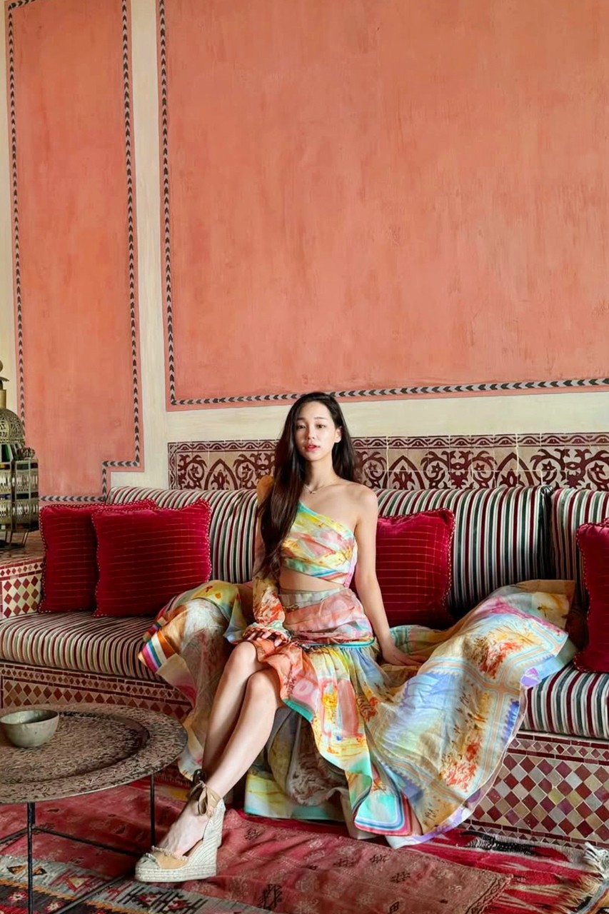 지머만 드레스 /사진=이주영 SNS