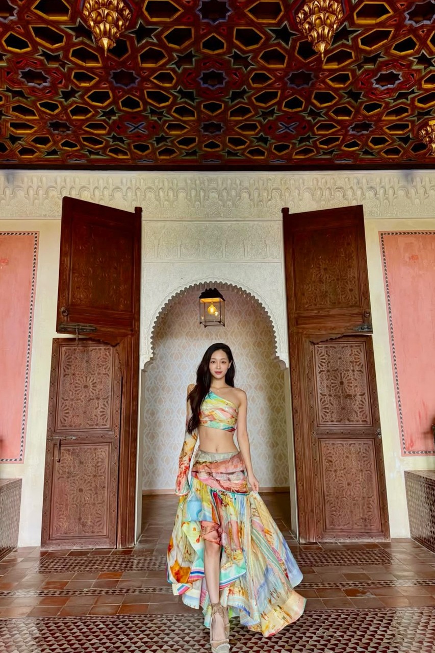 지머만 드레스 /사진=이주영 SNS