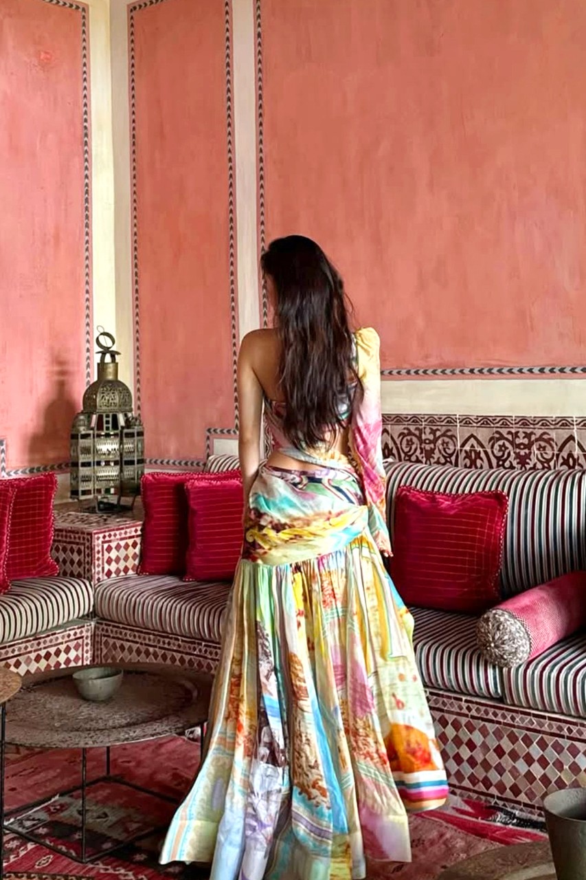 지머만 드레스 /사진=이주영 SNS