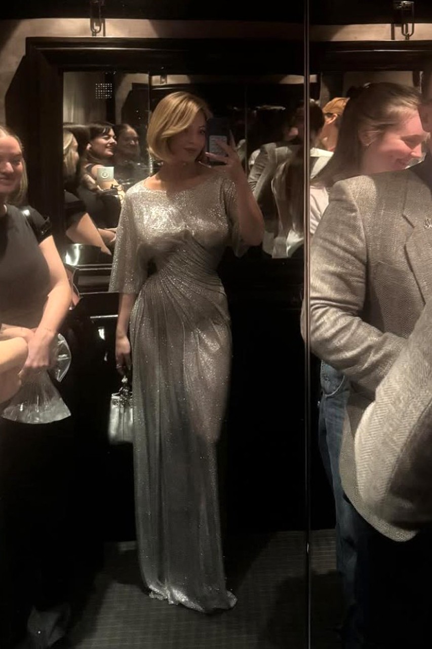 시드니 스위니가 여성 행사에 참석하며 착장한 시스루 드레스 /사진=시드니 스위니 SNS