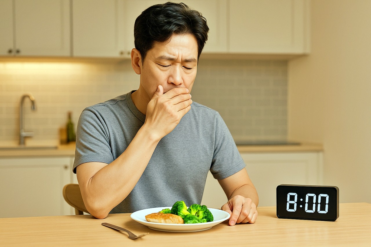 저녁 8시 이후 금식하는 남성 /사진=OpenAI