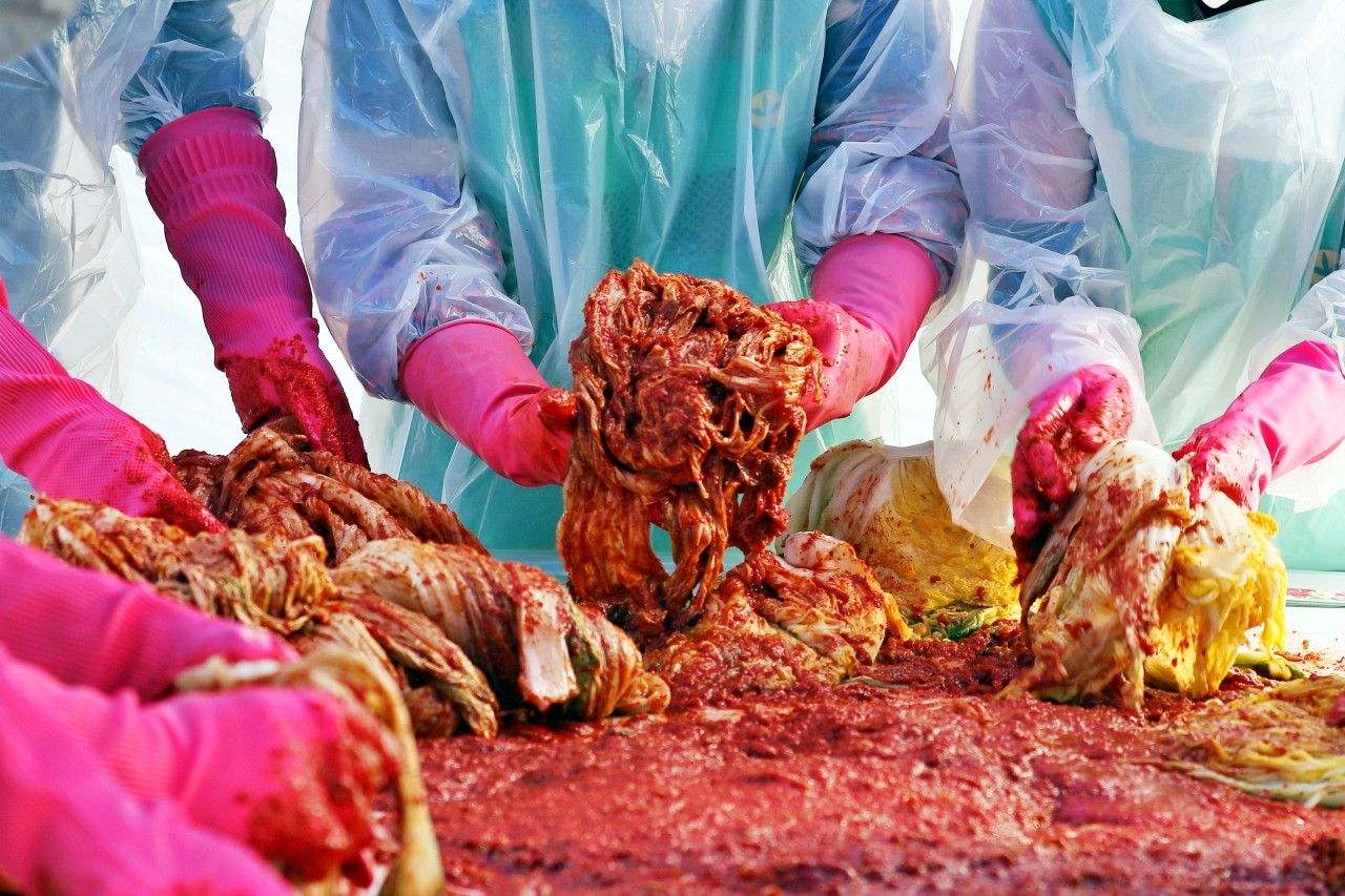 김장하는 모습 /사진=연합뉴스