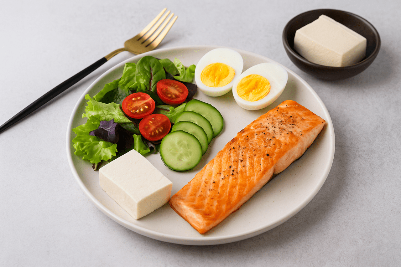 단백질과 지방 위주 식단은 포만감을 오래 유지해 과식을 막는다./사진=OpenAI