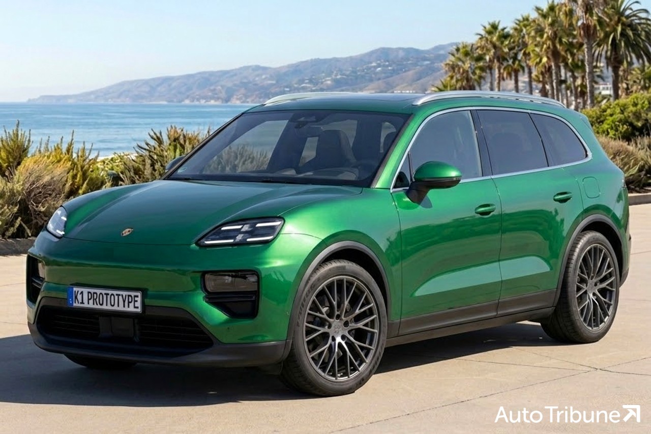 스파이샷과 최근 출시된 카이엔 일렉트릭의 디자인을 고려해 오토트리뷴이 제작한 포르쉐 플래그십 SUV 예상도 /사진=오토트리뷴
