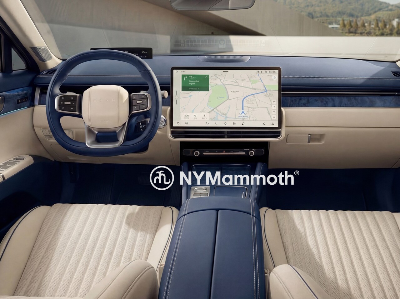 현대 그랜저 부분 변경 모델 실내 예상도 /사진=유튜브 '뉴욕맘모스'