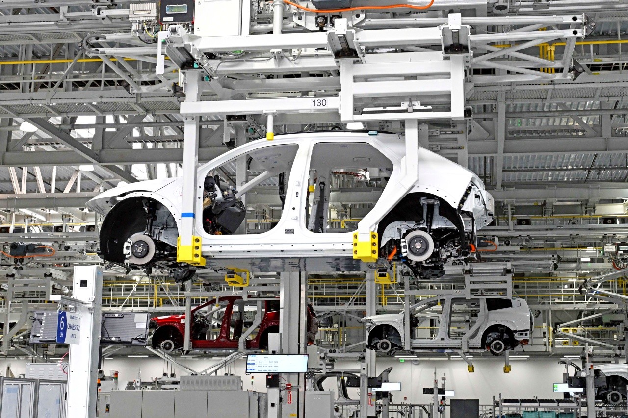 미국 HMGMA 공장에서 아이오닉 5를 생산하는 모습 /사진=현대차