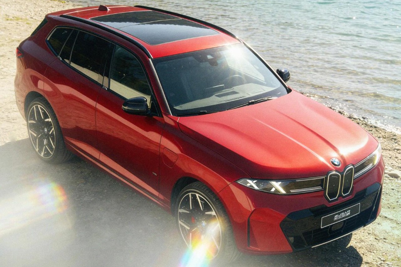 위장막이 벗겨진 채 공개된 BMW X5를 기반으로 다시 제작된 예상도 /사진=Sugardesign