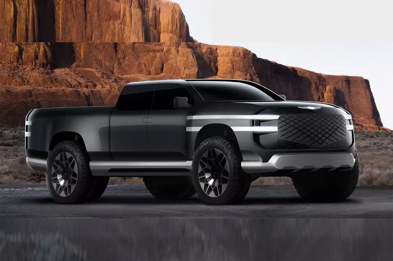 제네시스 픽업트럭 예상도 /사진=Carscoops