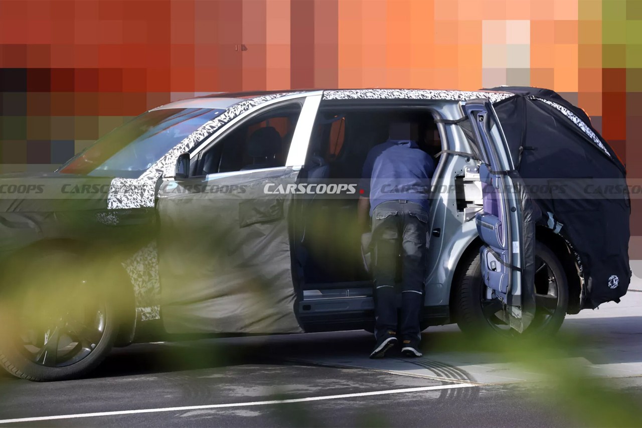 제네시스 GV90 테스트카 스파이샷 /사진=Carscoops