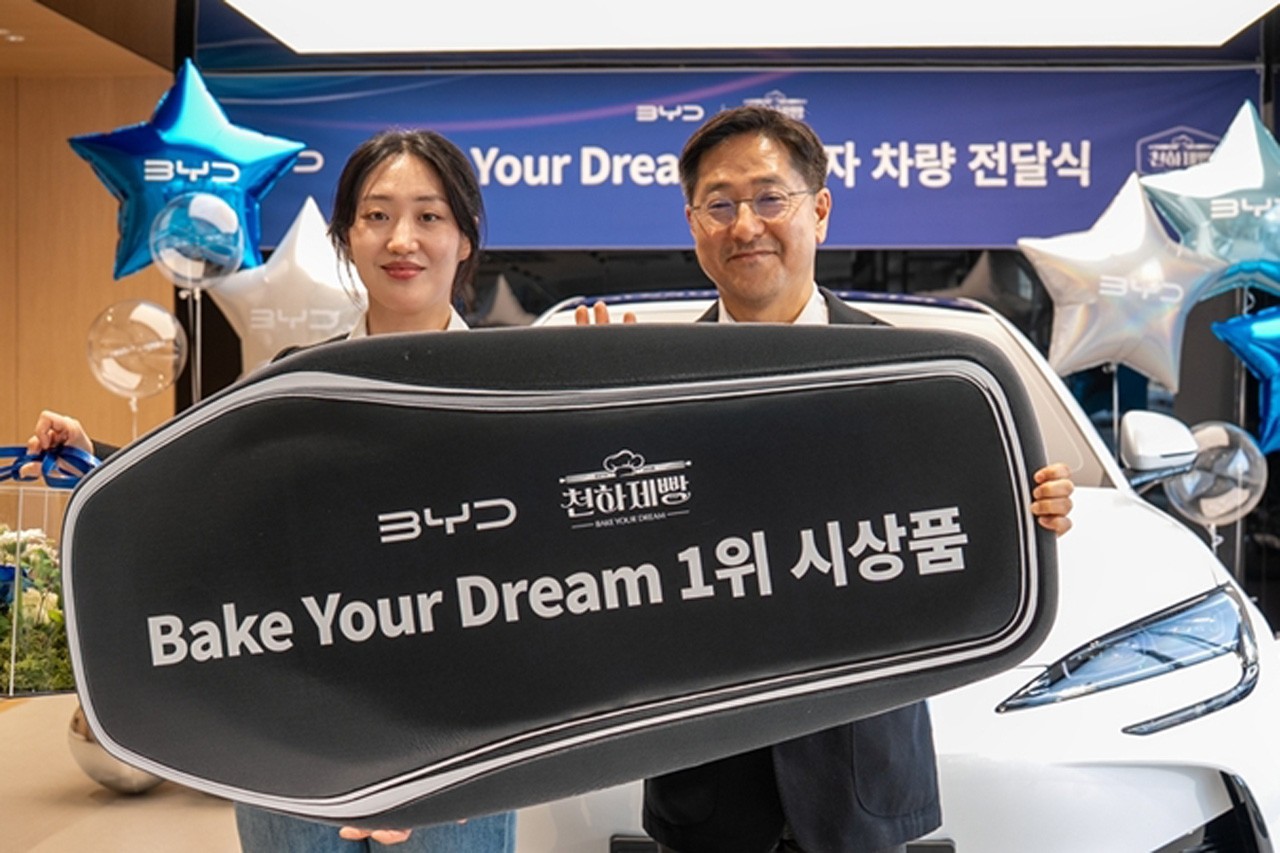 황지오 셰프와 BYD코리아 조인철 승용 부문 대표 /사진=BYD코리아