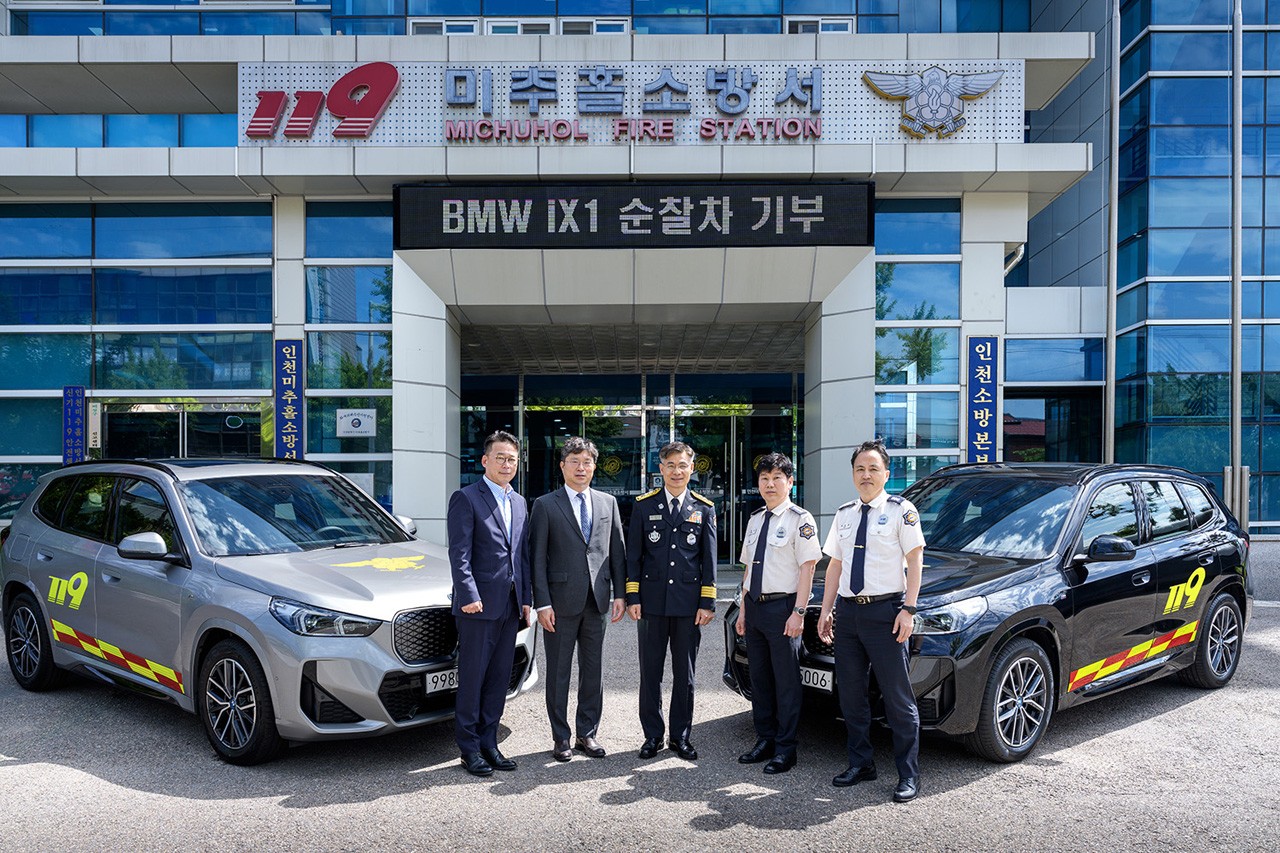 BMW 그룹 코리아 인천소방본부 순찰차 기증 /사진=BMW 그룹 코리아