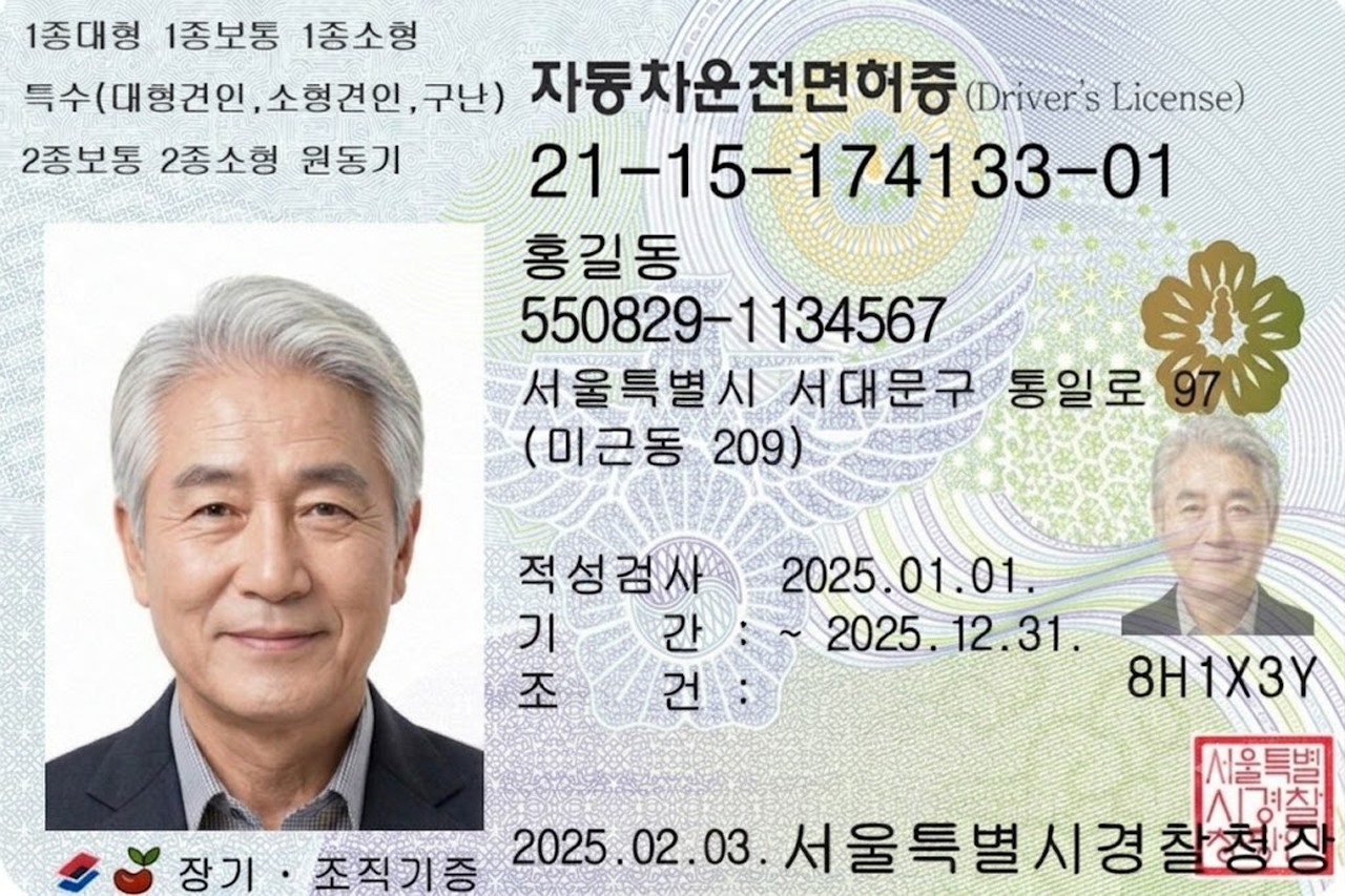 ​신규 디자인 운전면허증 /사진=AI생성신규 디자인 운전면허증 /사진=AI생성