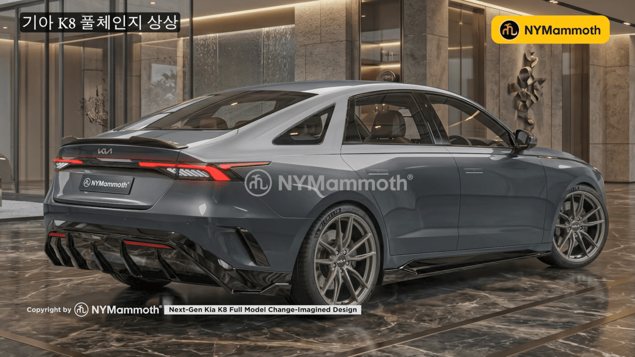 기아 K8 완전변경 예상도 /사진=유튜브 '뉴욕맘모스'