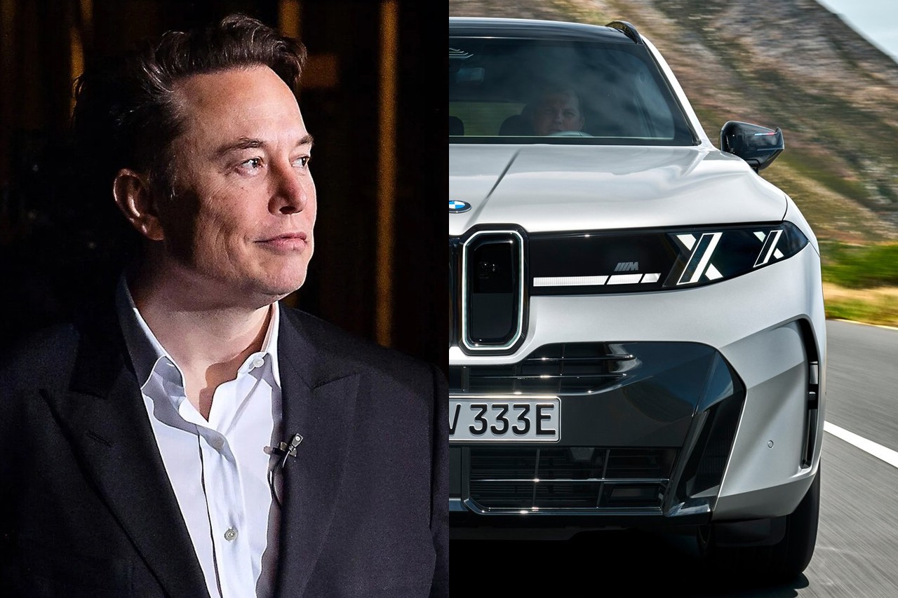 일론 머스크와 BMW X5 /사진=테슬라, BMW