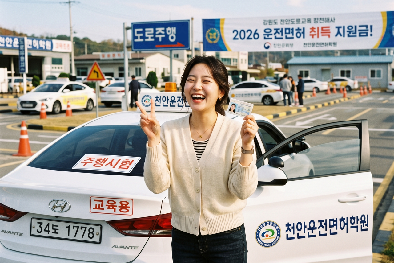 운전면허 취득 후 환호하는 여성 /사진=AI생성