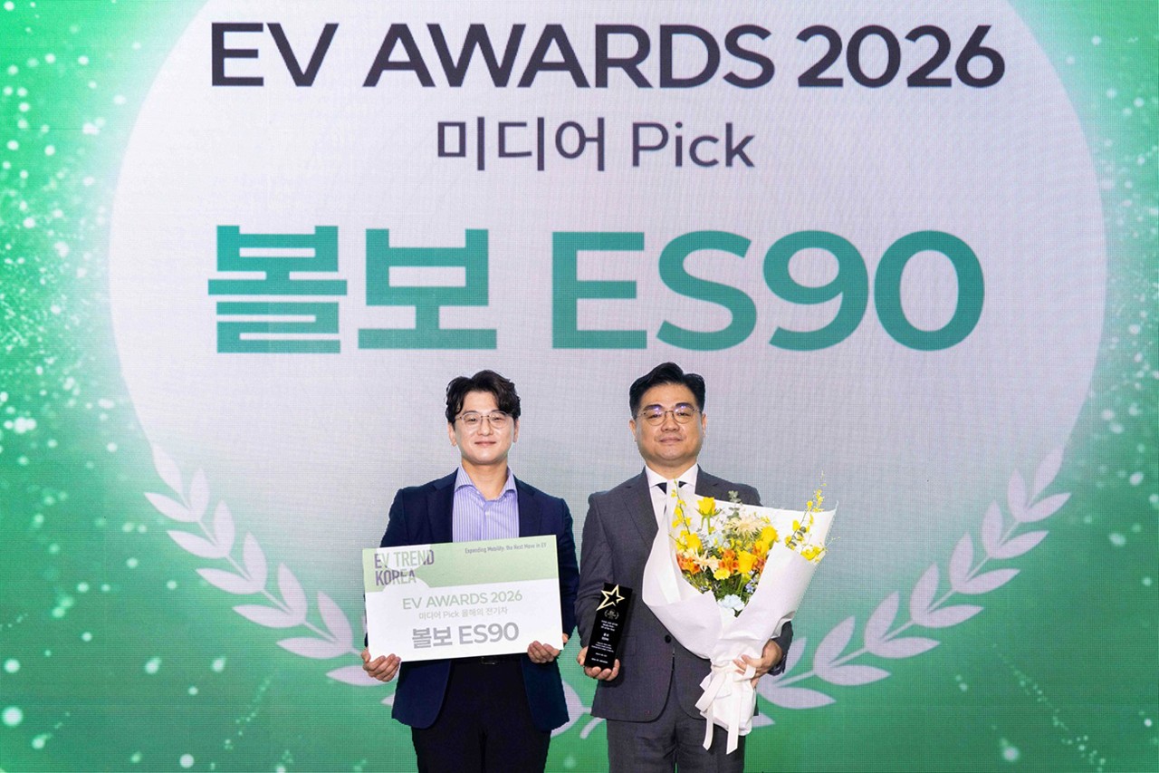 볼보 ES90 '제5회 EV 어워즈' '2026미디어 픽 EV' 선정 /사진=볼보자동차코리아