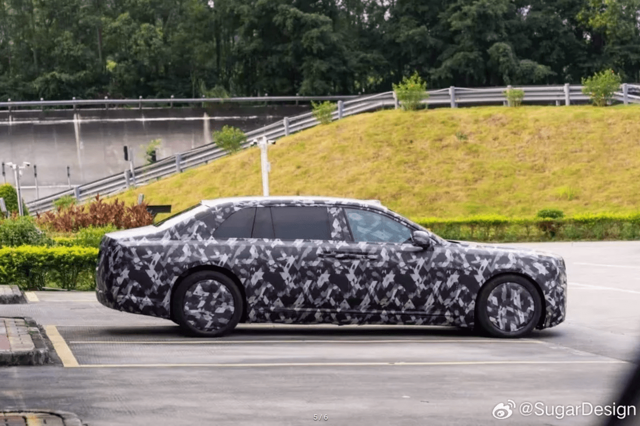 BYD 양왕 세단 스파이샷 /사진=웨이보 Sugar Design