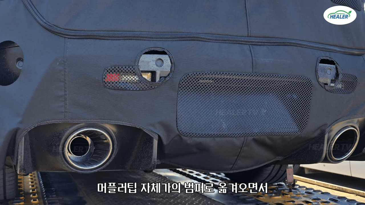 현대 신형 아반떼 N 스파이샷 /사진=유튜브 '힐러 Healer TV'