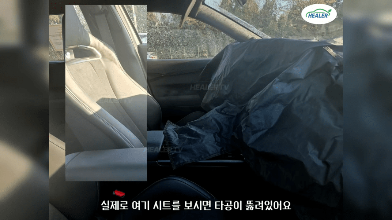 현대 신형 아반떼 N 스파이샷 /사진=유튜브 '힐러 Healer TV'